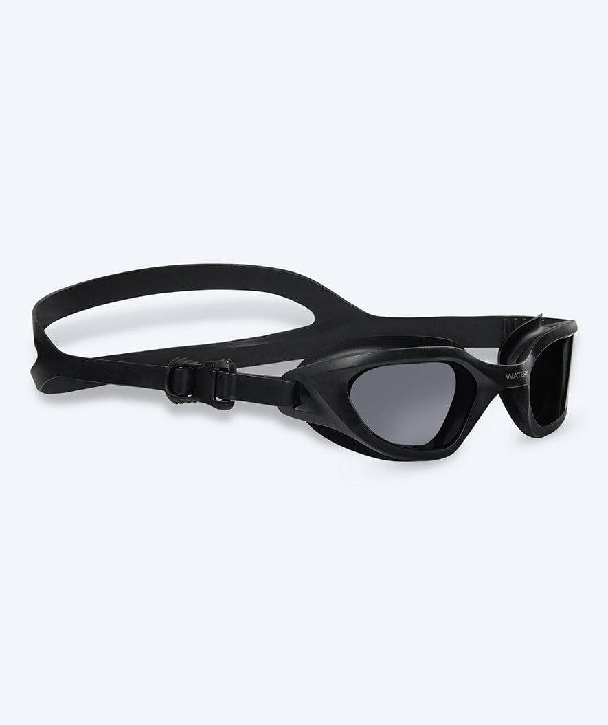 Watery Schwimmbrille für Freizeitschwimmer - Sonar - Schwarz (Smoke Scheiben)
