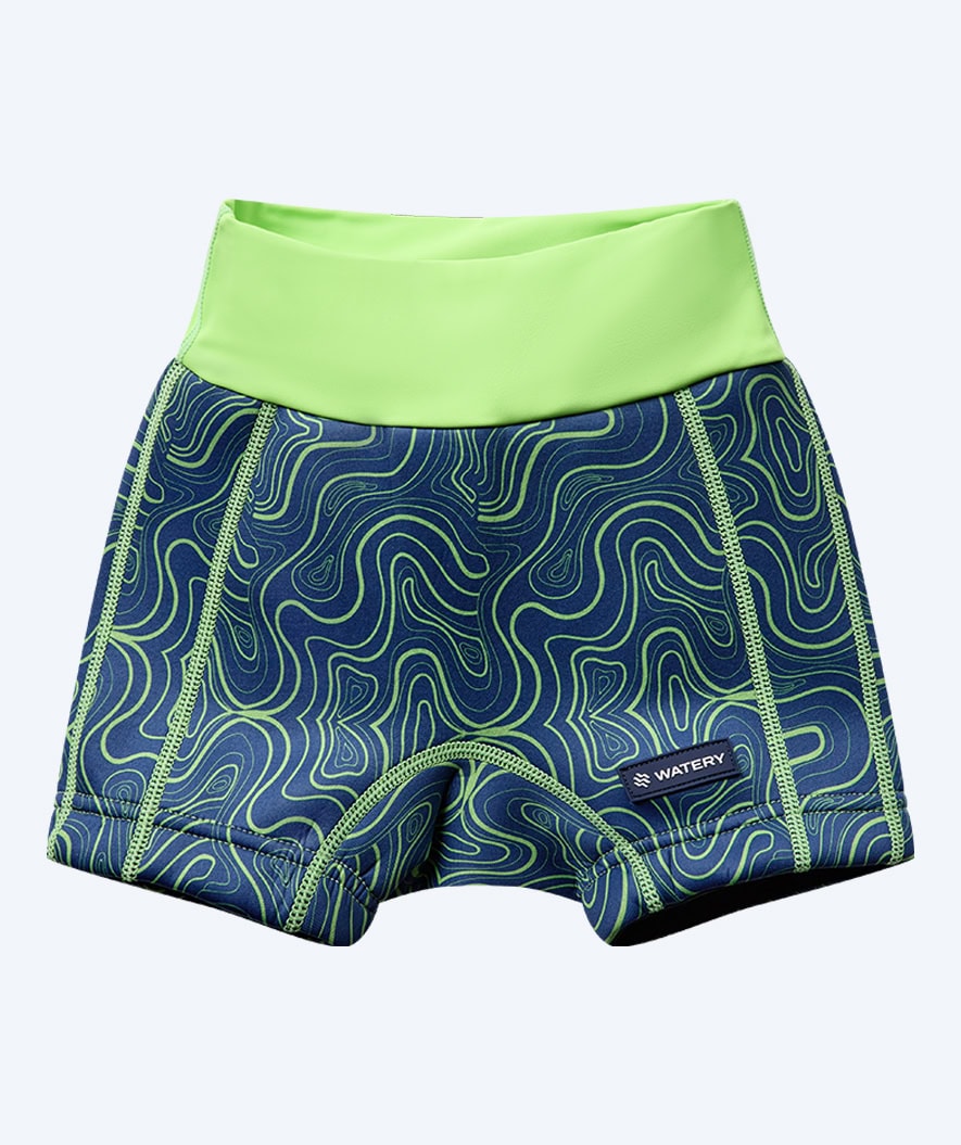 Watery Schwimmwindelhosen für Kinder - Thetis Youngster - Grün/Blau