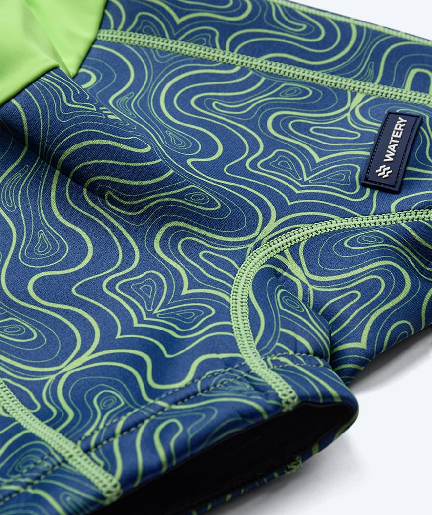 Watery Schwimmwindelhosen für Kinder - Thetis Youngster - Grün/Blau