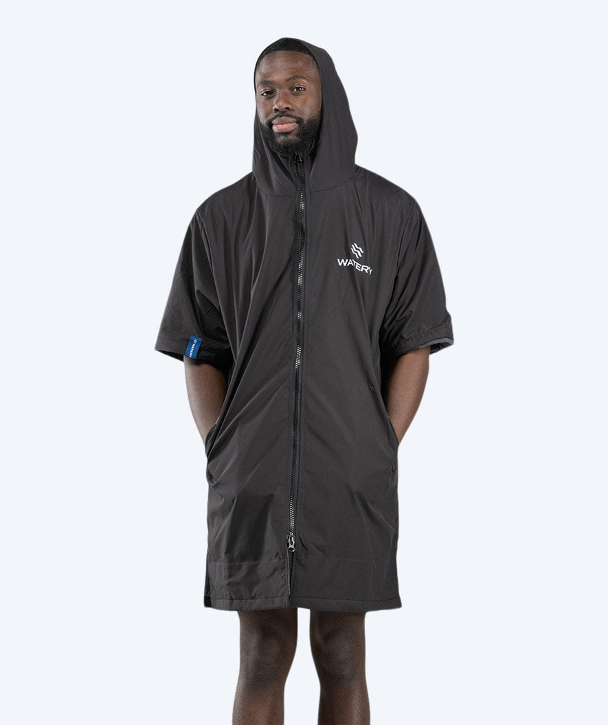 Watery Surf Poncho - Waterproof - Schwarz