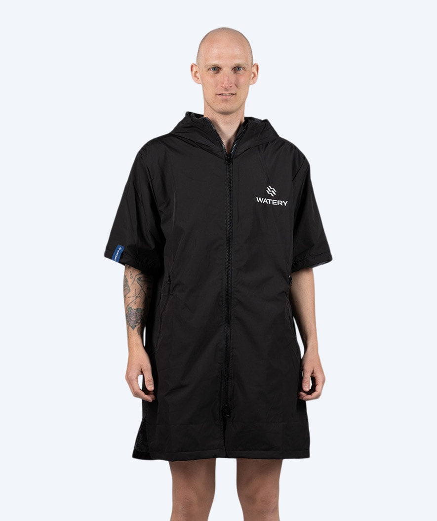 Watery Surf Poncho - Waterproof - Schwarz