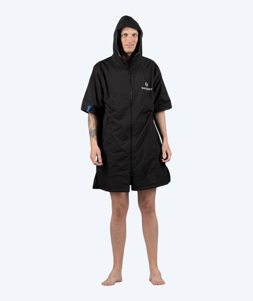Watery Surf Poncho - Waterproof - Schwarz