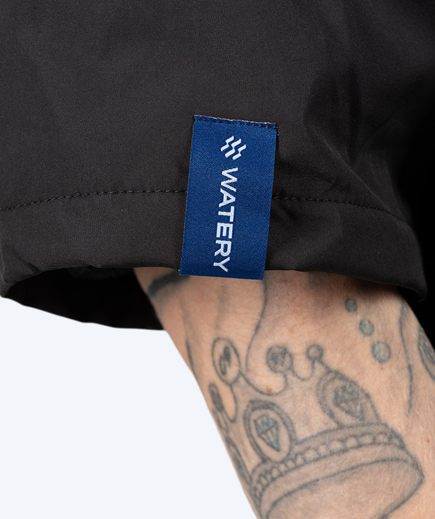 Watery Surf Poncho - Waterproof - Schwarz