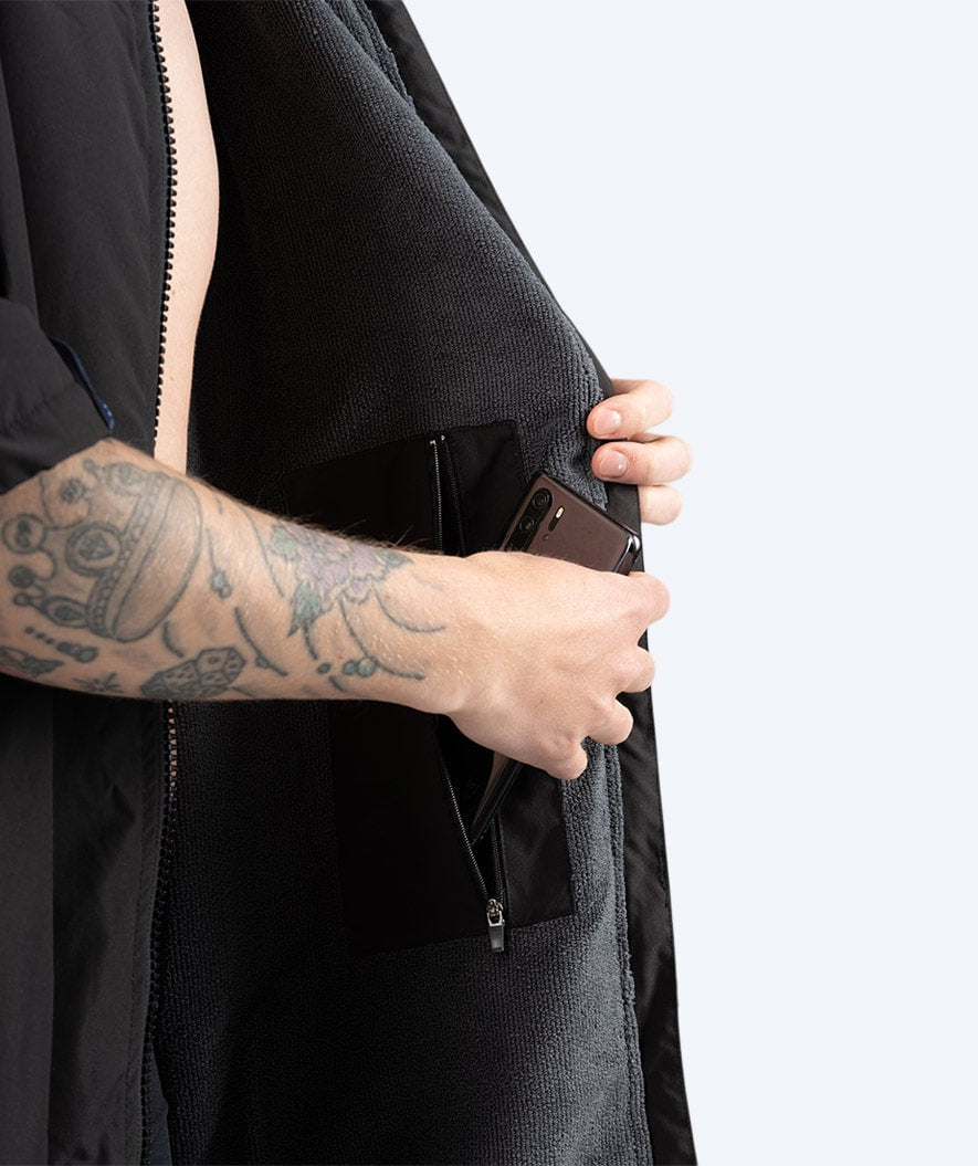 Watery Surf Poncho - Waterproof - Schwarz