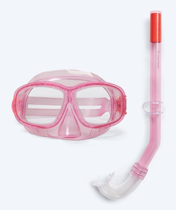 Watery Combo Schnorchelset für Kinder (4-10) - Wyre - Hellrosa