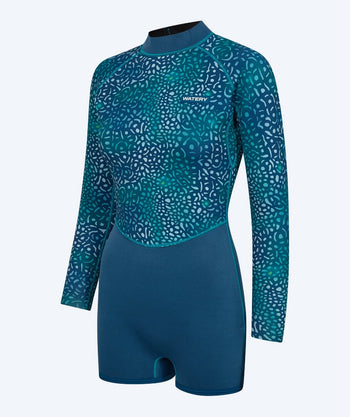 Watery Neopren Springsuit für Damen - Compass - Grün/blau