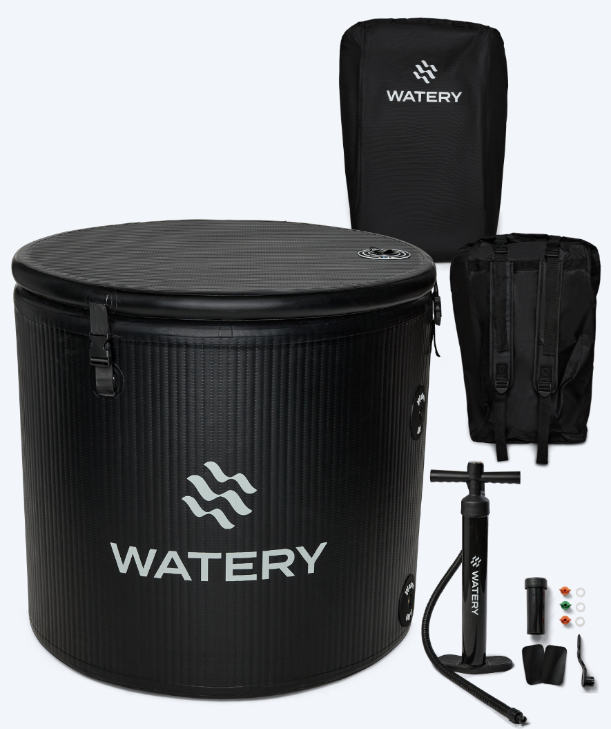 Watery aufblasbare Eiswanne - Deluxe - Schwarz