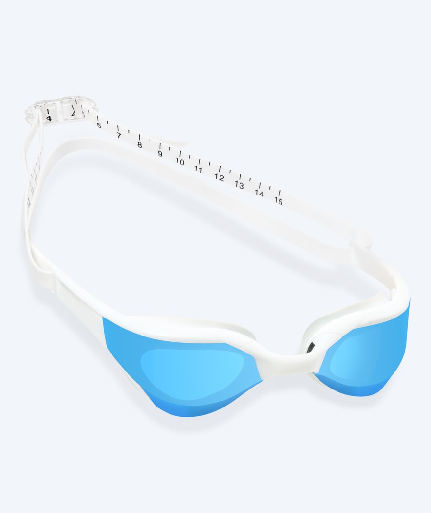 Watery Schwimmbrille - Instinct Elite Mirror - Weiß/Blau
