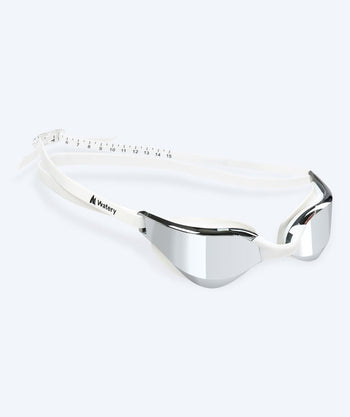 Watery Schwimmbrille - Instinct Mirror - Weiß/Silber