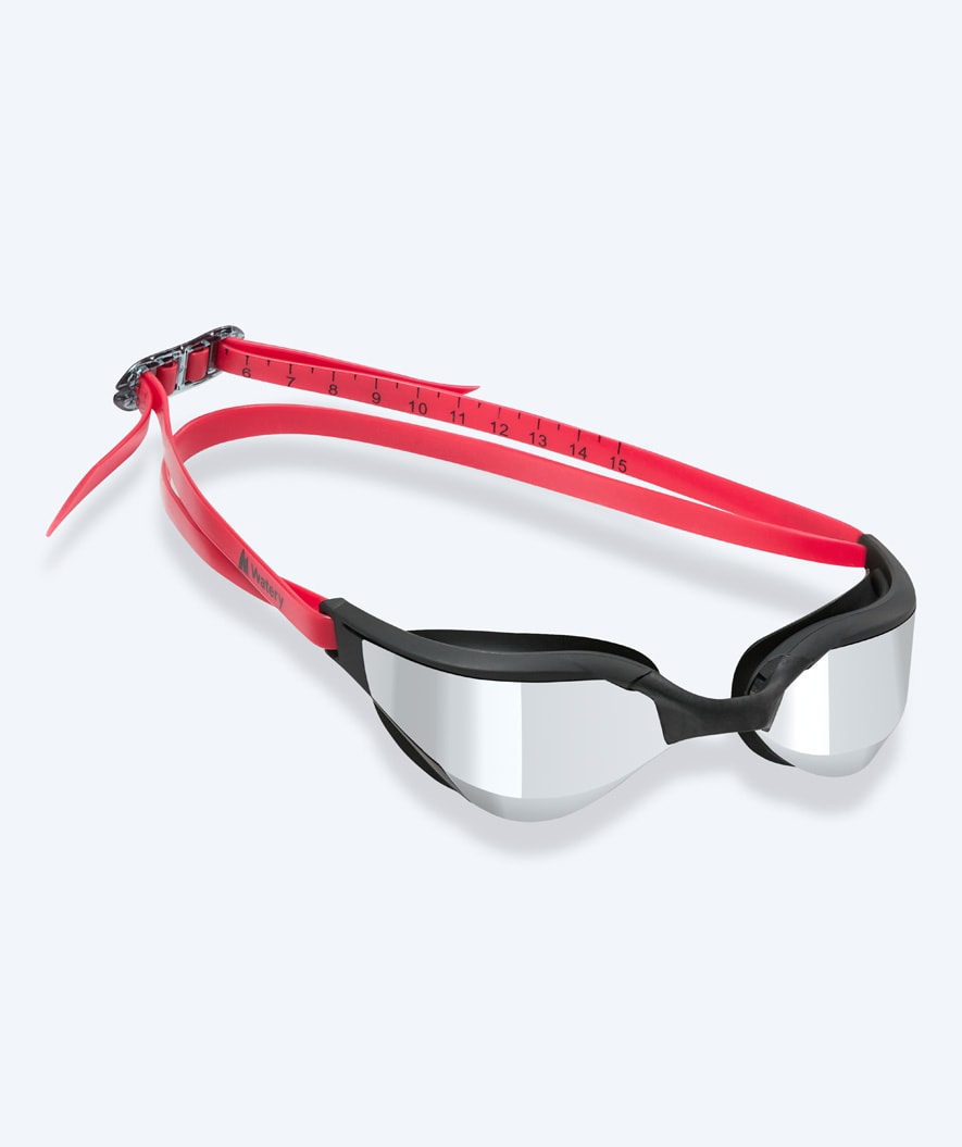Watery Schwimmbrille - Instinct Ultra Mirror - Rot/Silber