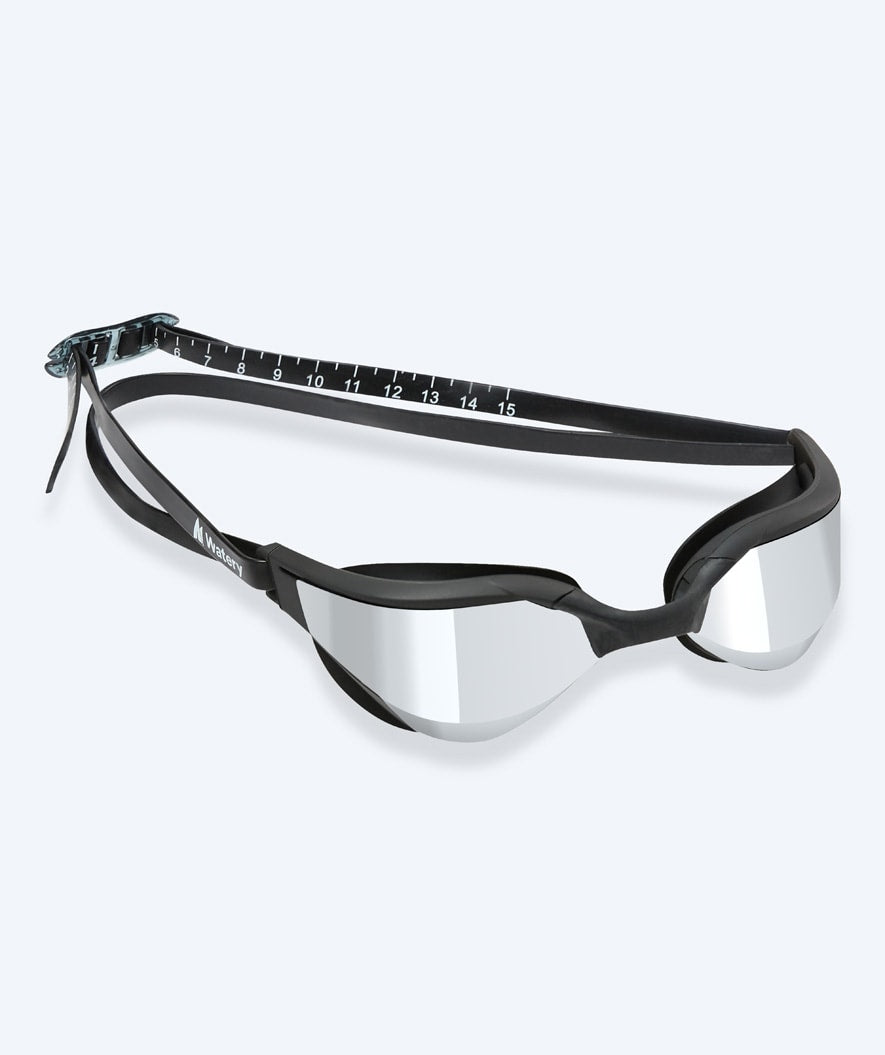 Watery Schwimmbrille - Instinct Ultra Mirror - Schwarz/Silber