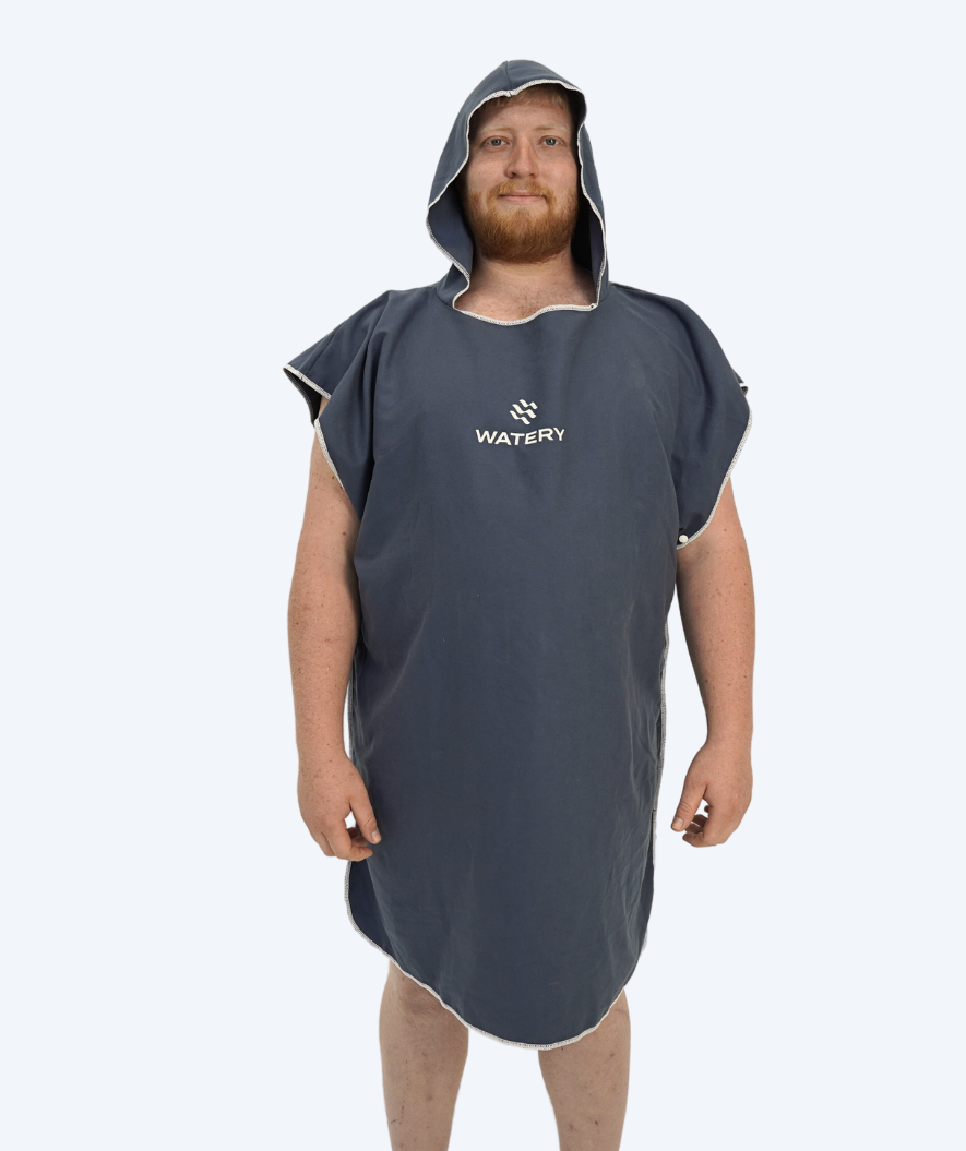 Watery Badeponcho für Erwachsene - Mikrofaser - Donkerblau