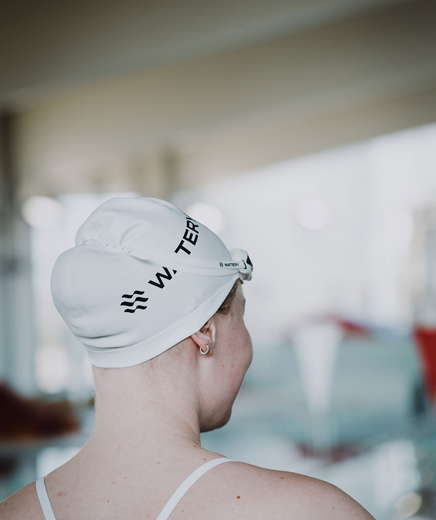 Watery Badekappe (ab 10 Jahre) - Signature - Schwarz