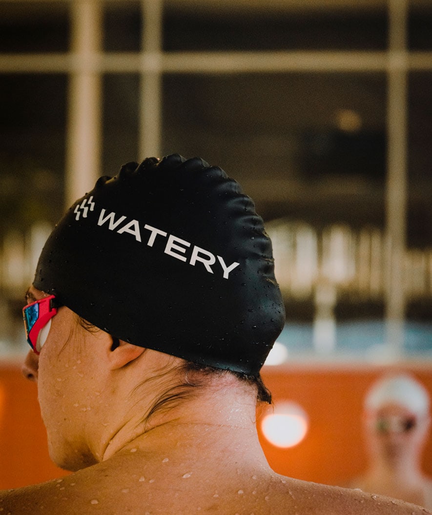 Watery Badekappe (ab 10 Jahre) - Signature - Fluo Grün